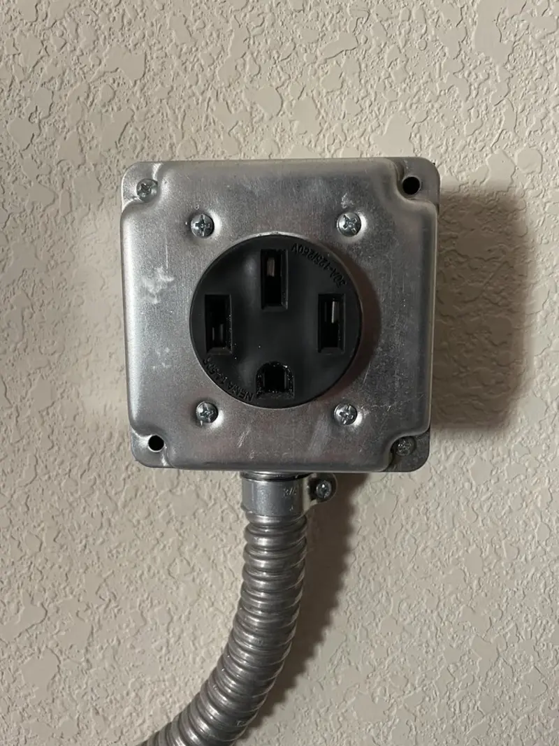 NEMA 14-50 outlet installed for Smart Home Electrical in Sunnyvale